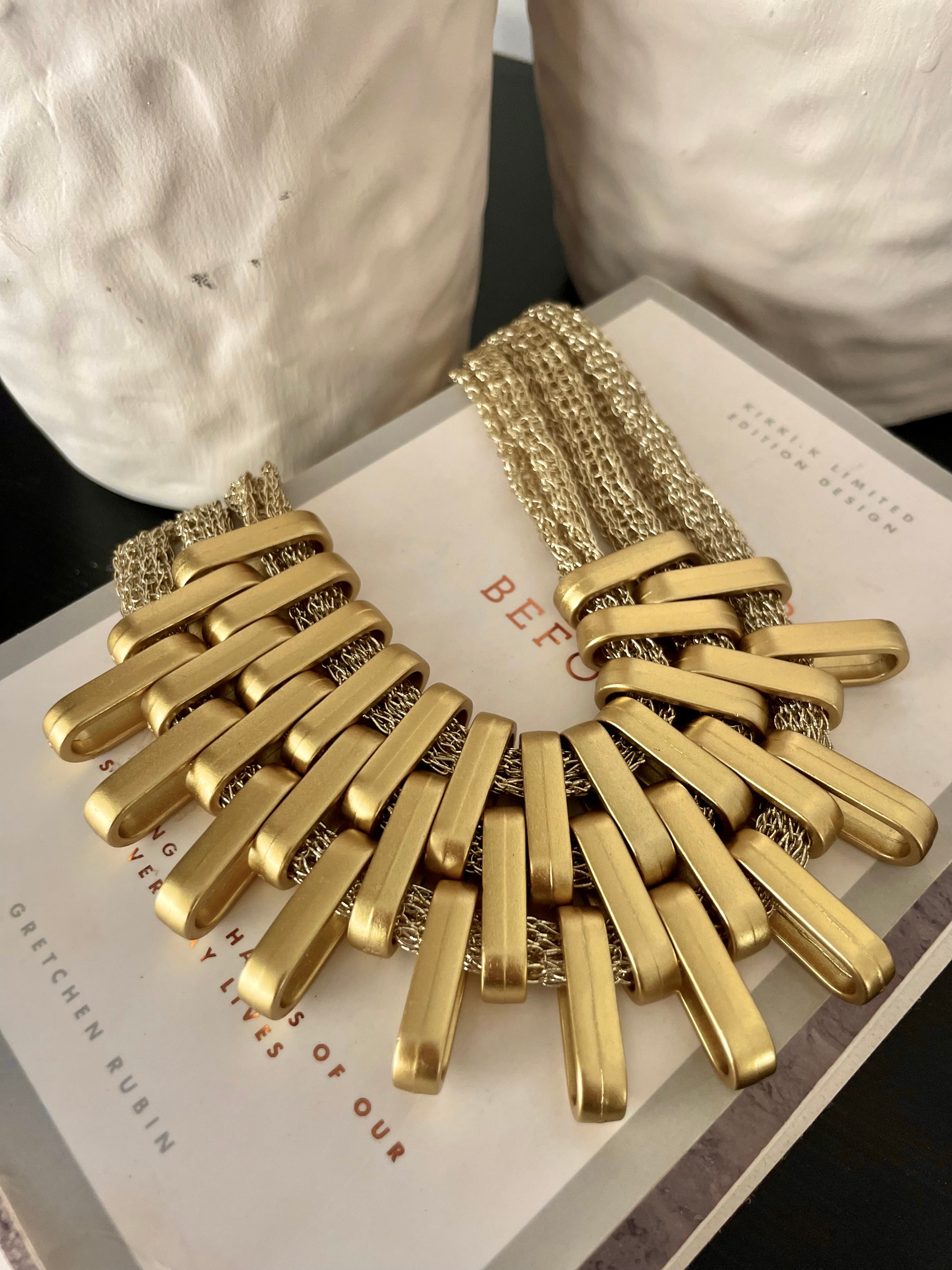 Stella Gold Mesh Necklace