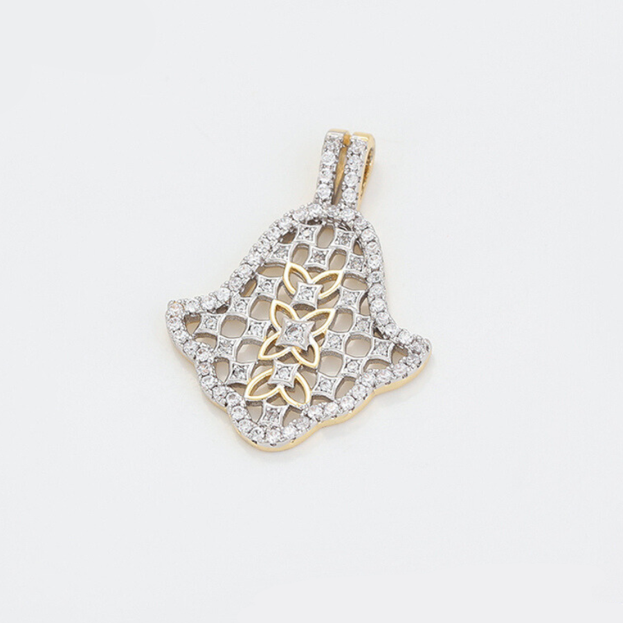 Liliana Pendant and Chain - 14 k and Platinum plated