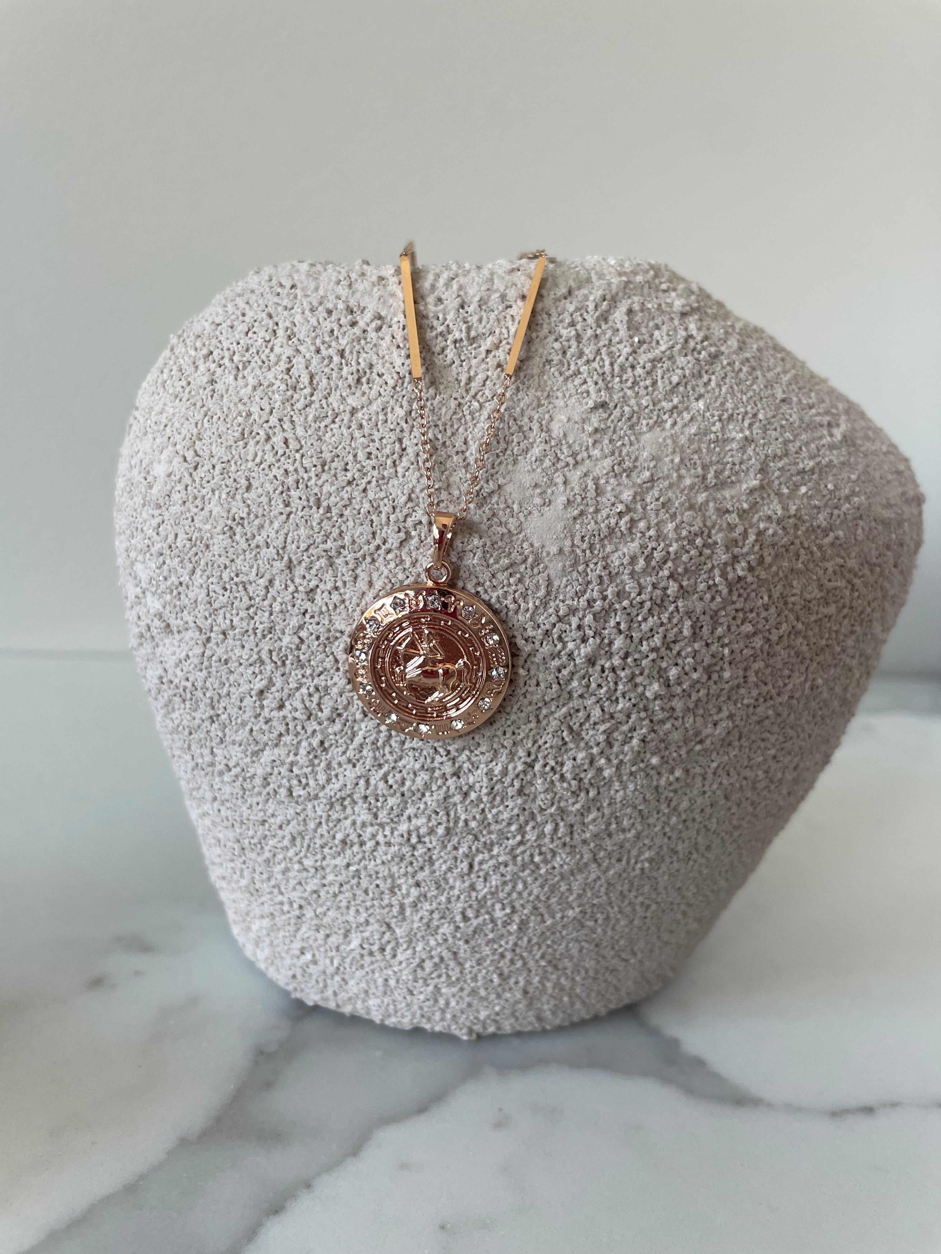 NEW Eliana pendant and necklace - Rose gold plated