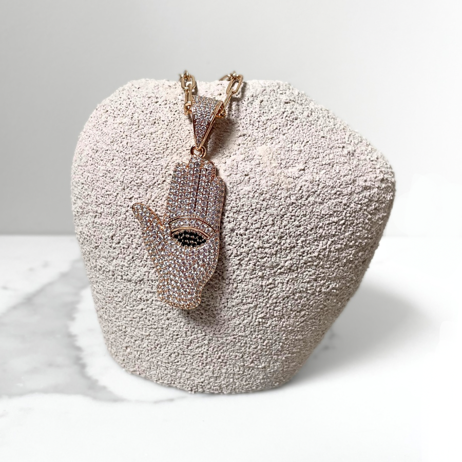 Sienna Solace Necklace and Pendant - 18 k gold plated