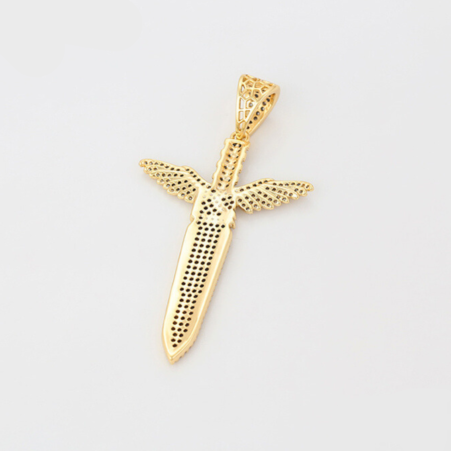 Sword 14 k chain and pendant