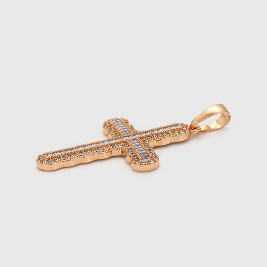 NEW Matena Lee cross pendant and chain - 18k gold plated