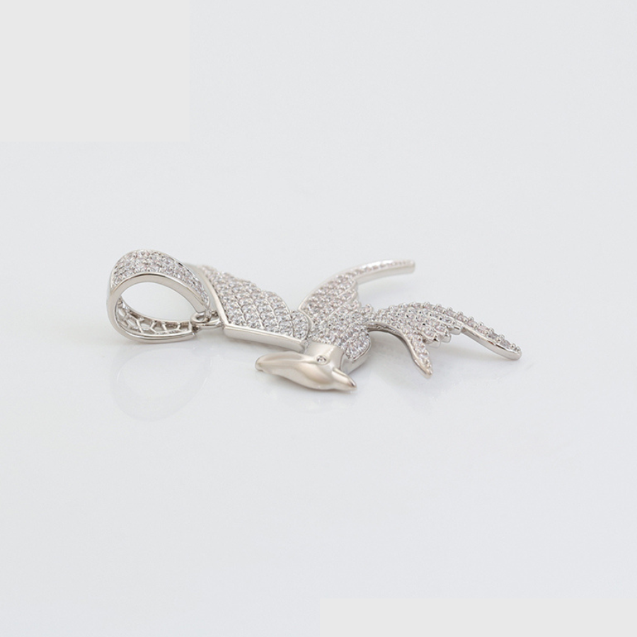 Song Bird necklace and pendant - Platinum plated