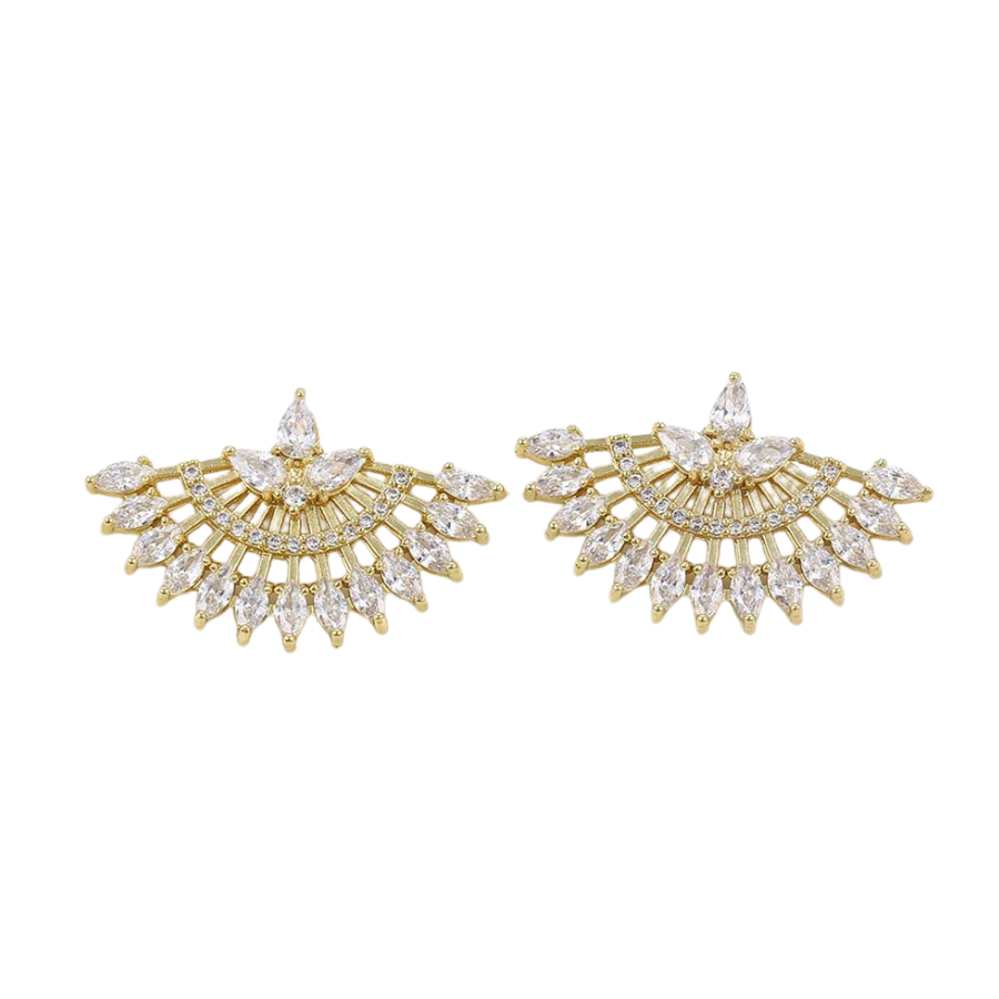 Paloma Flair earrings - 14 k gold plated