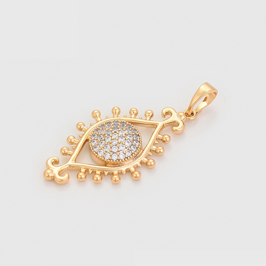 Sun Solace Set - Earrings and Pendant 14 k gold plated