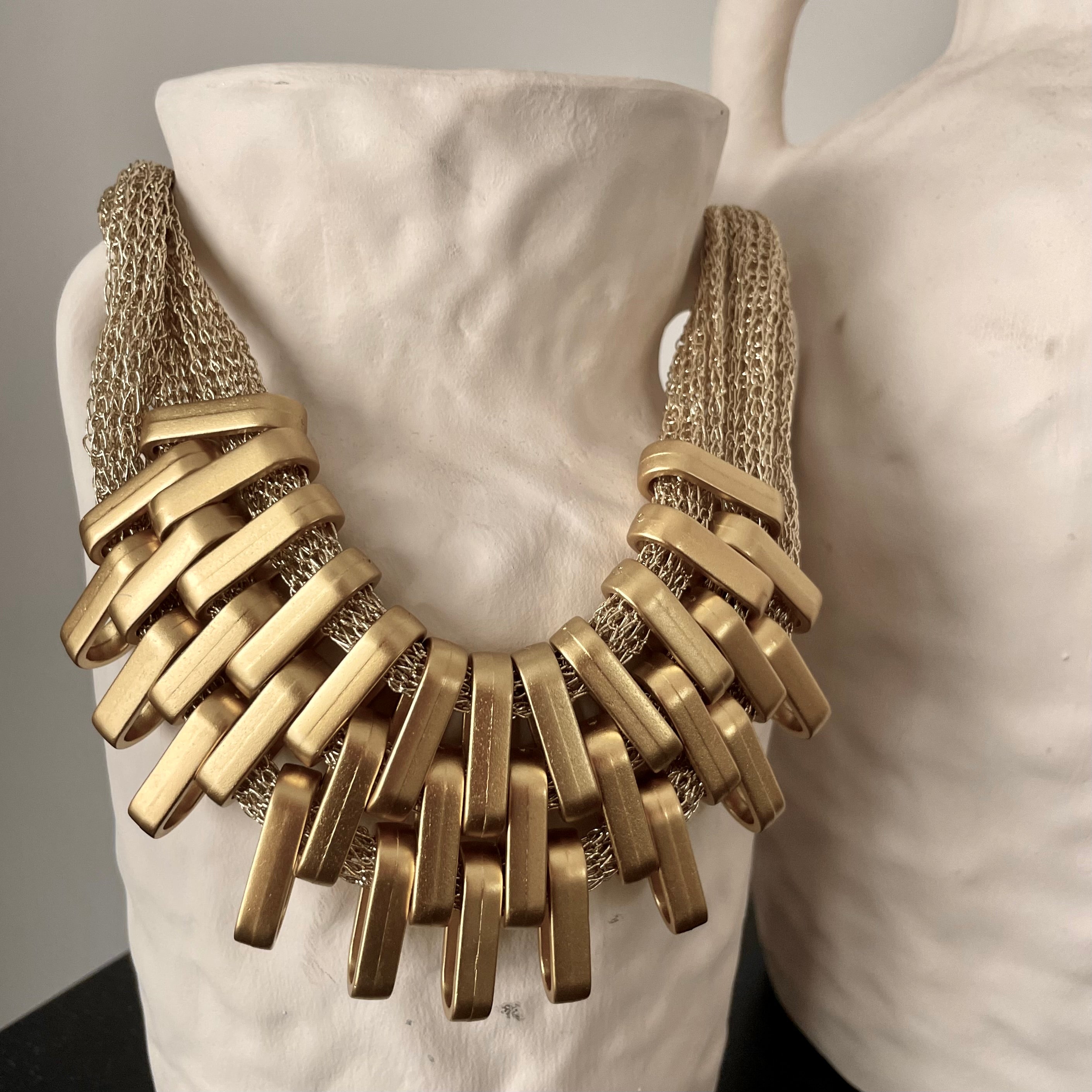 Stella Gold Mesh Necklace