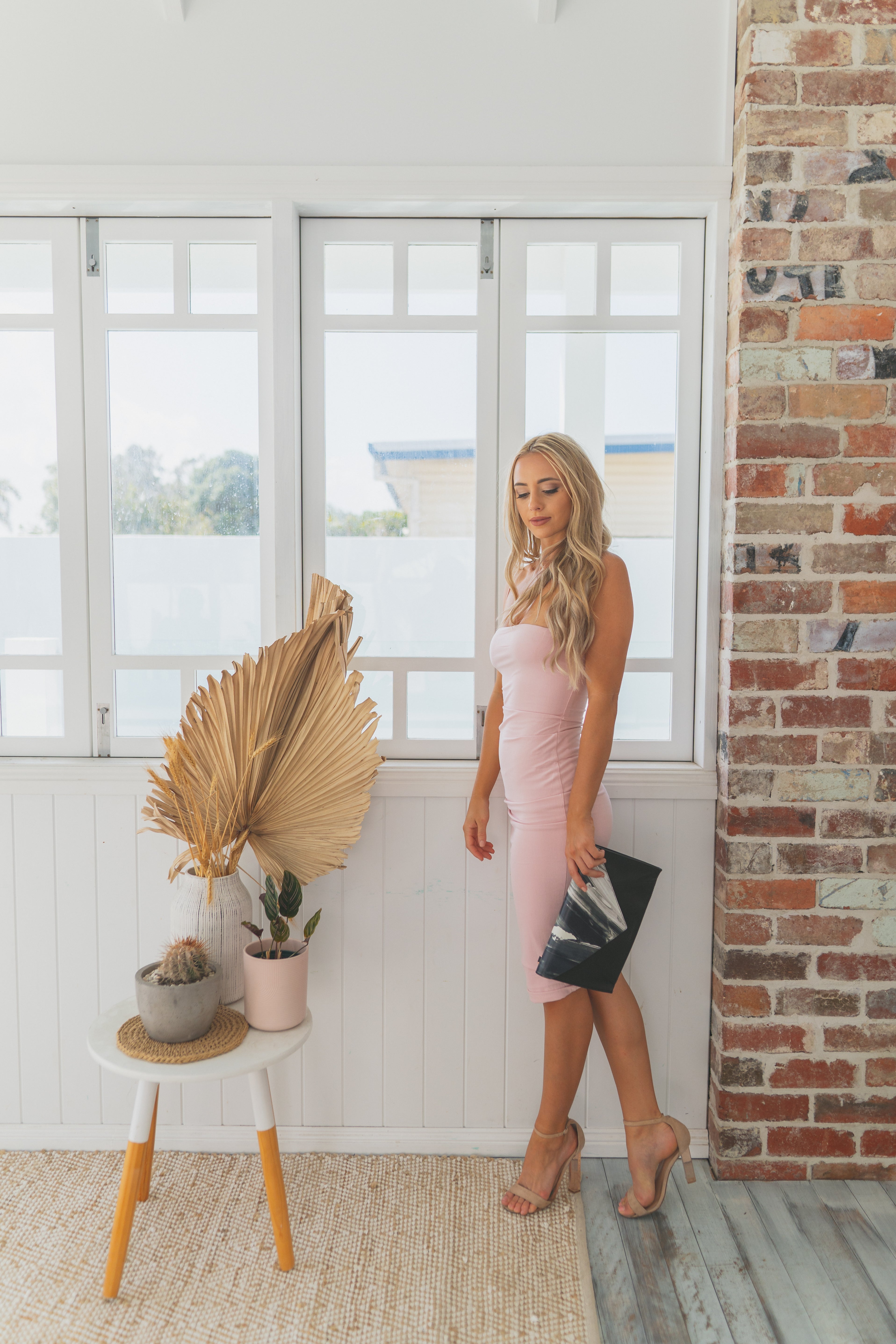 Leather Clutch bag - Mali Rae Black