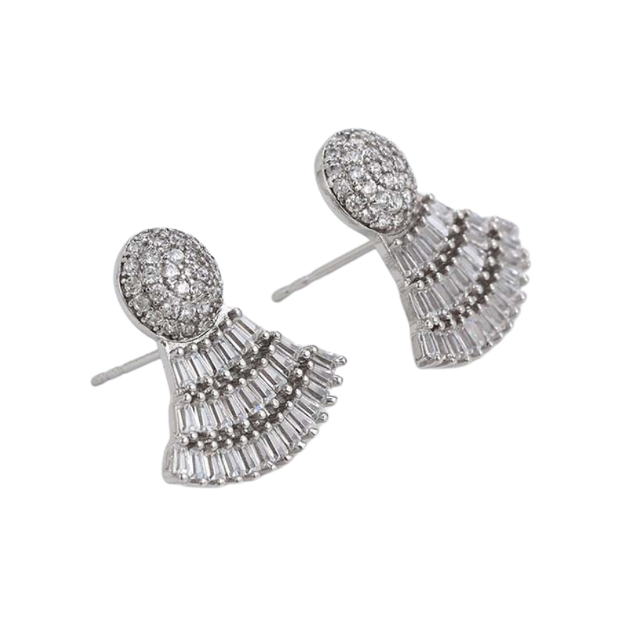 NEW Josephine flair earrings - Platinum Plated