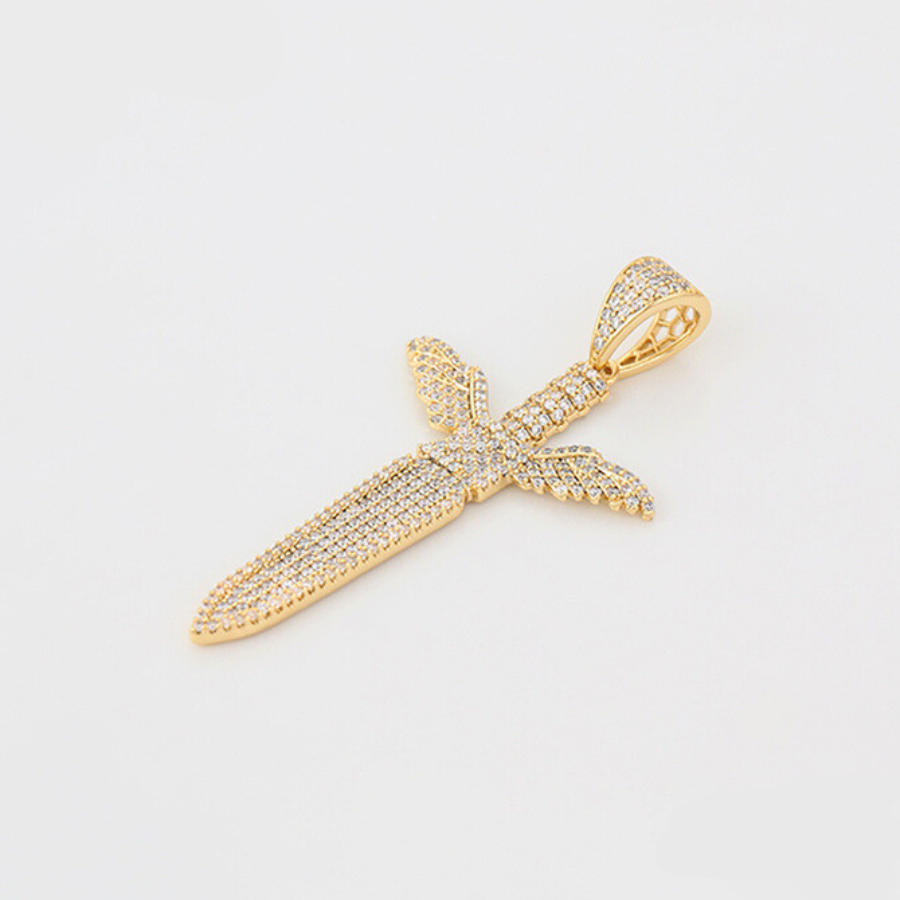 Sword 14 k chain and pendant