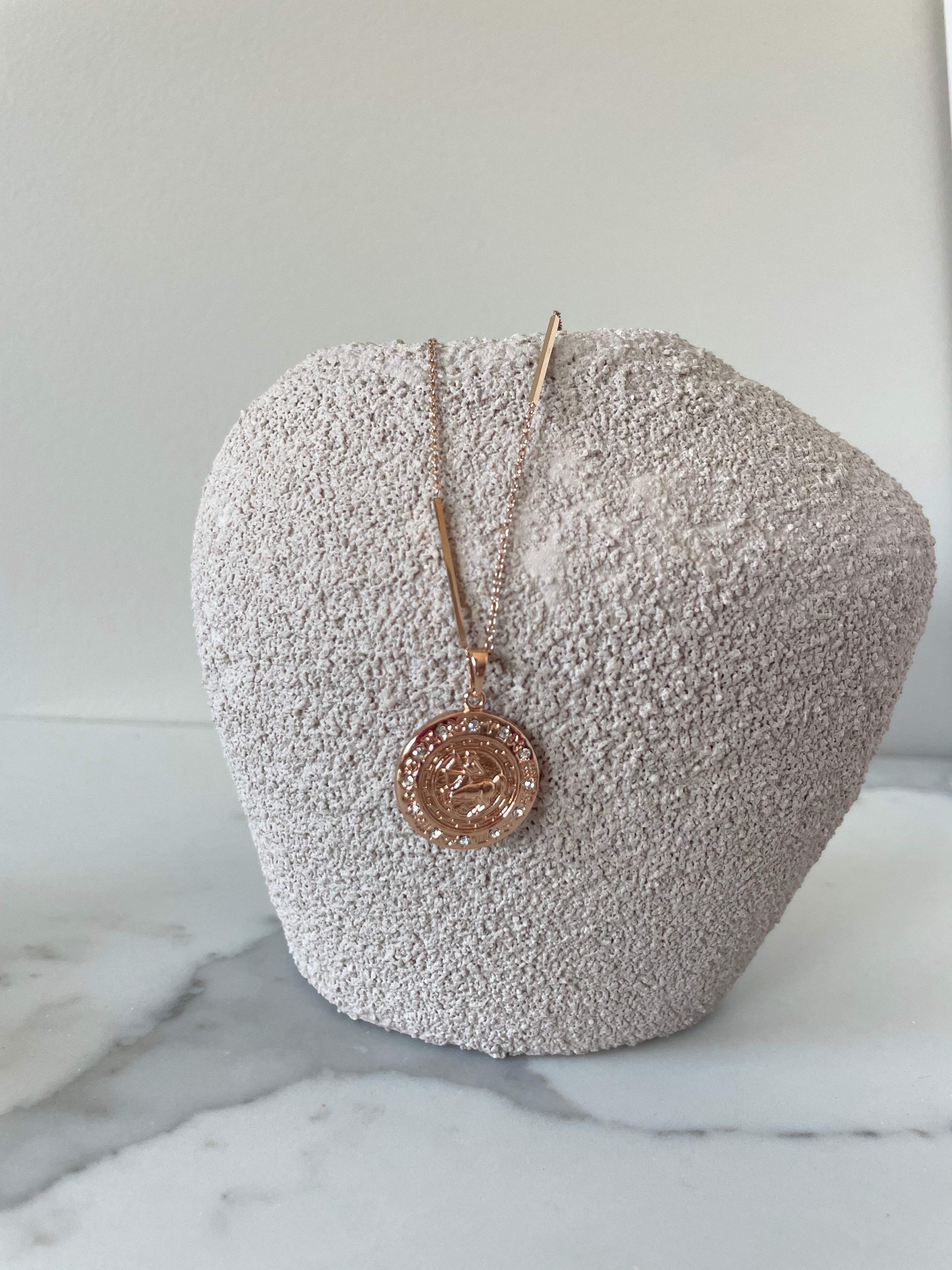 NEW Eliana pendant and necklace - Rose gold plated