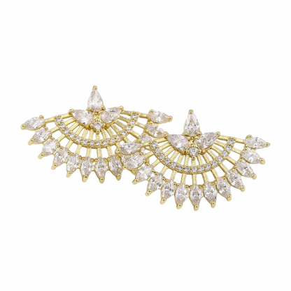 Paloma Flair earrings - 14 k gold plated