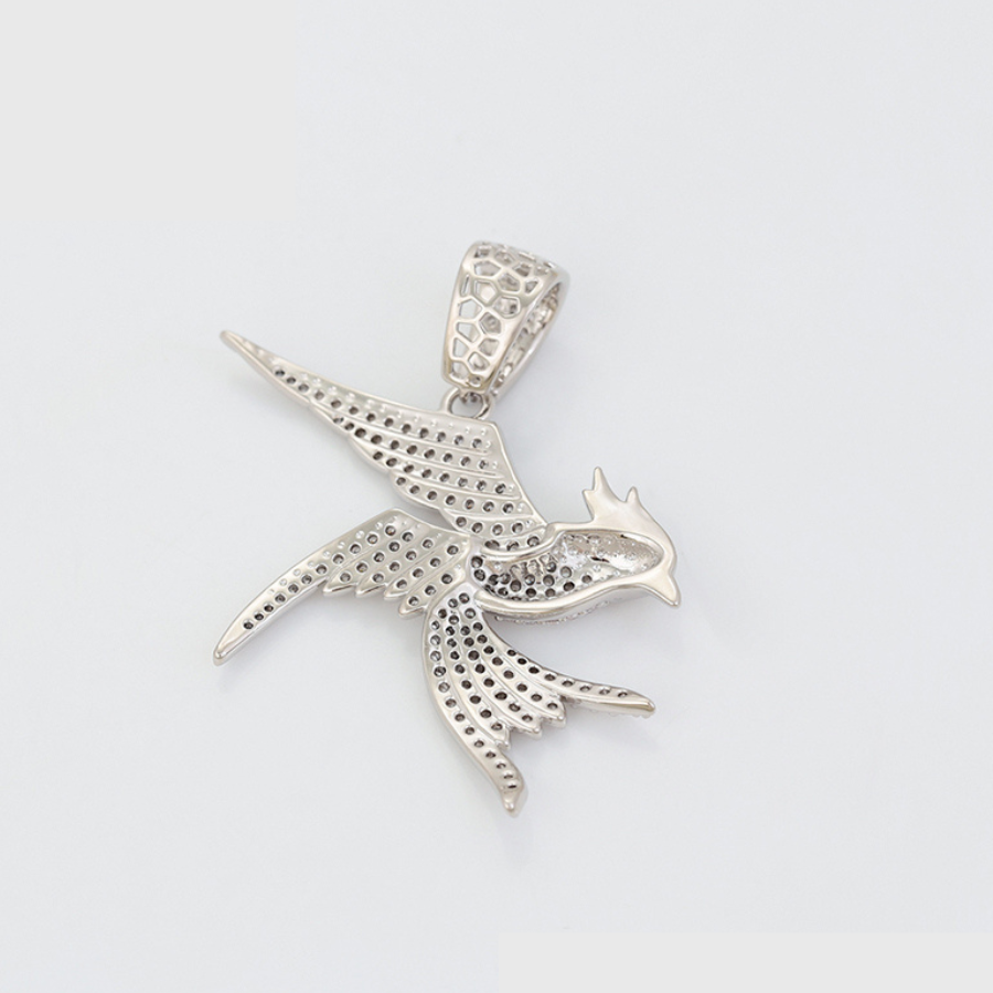 Song Bird necklace and pendant - Platinum plated