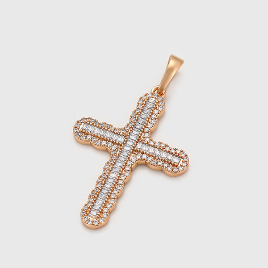 NEW Matena Lee cross pendant and chain - 18k gold plated