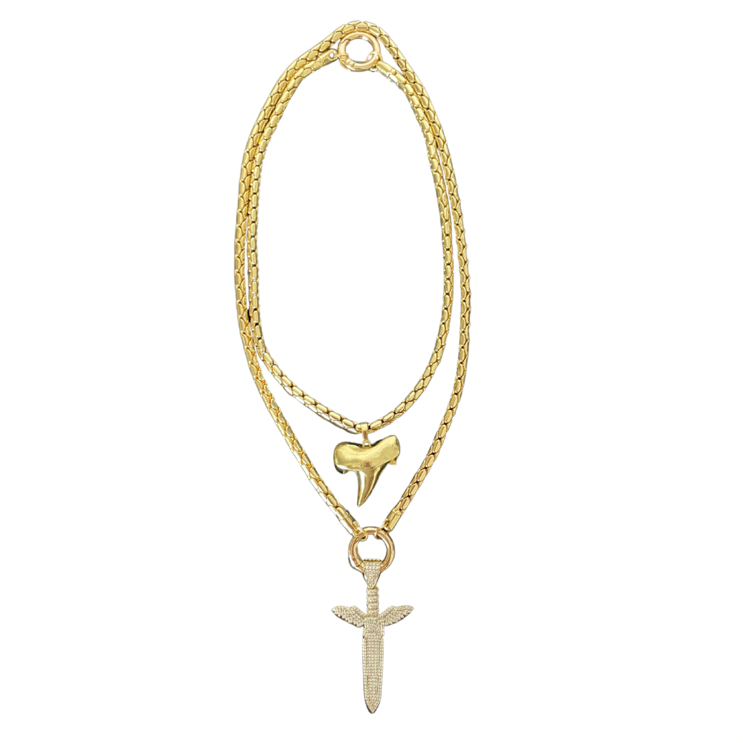 Shark Tooth 14 k chain and pendant