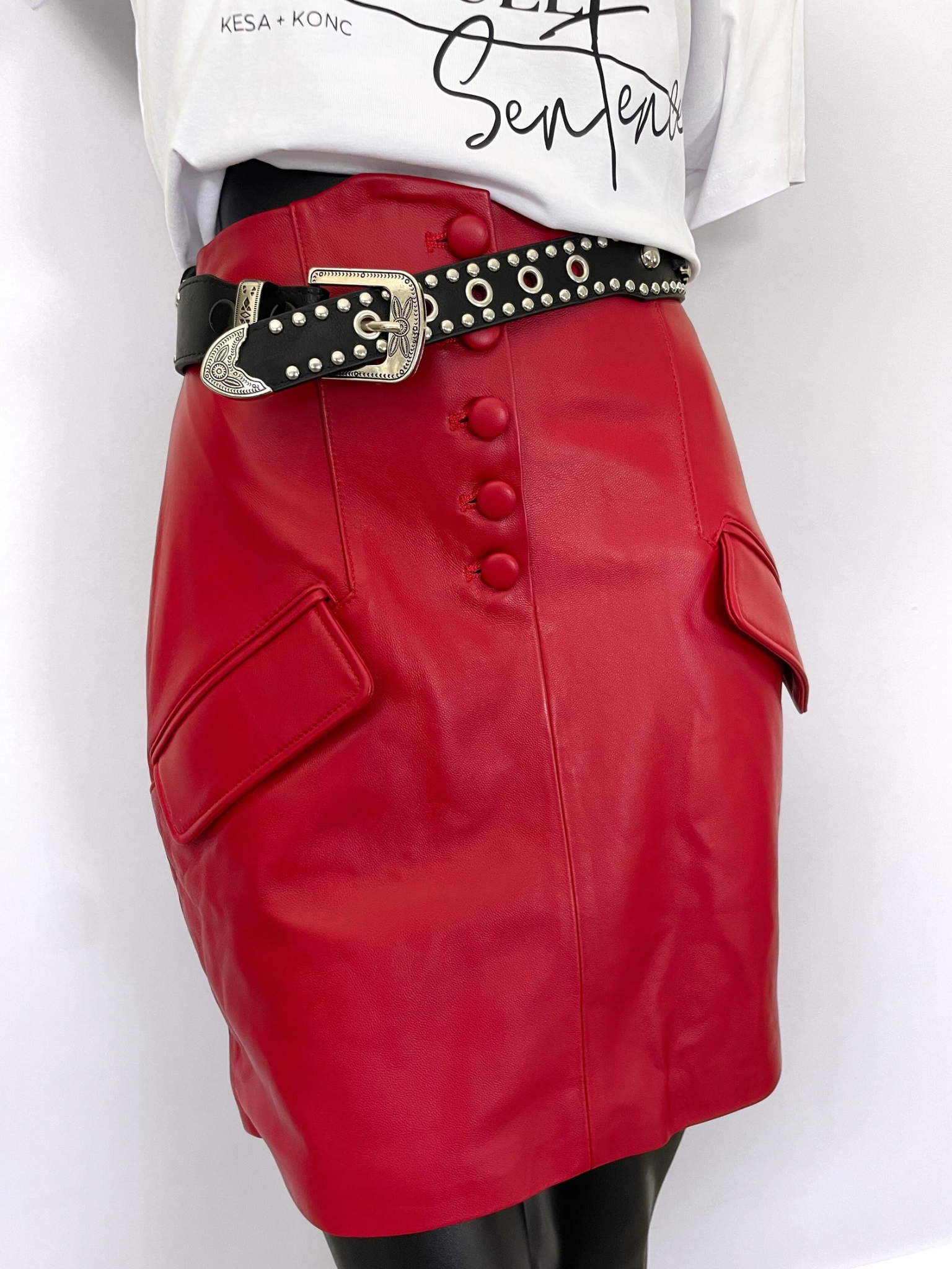 Saskia leather belt - IN STOCK