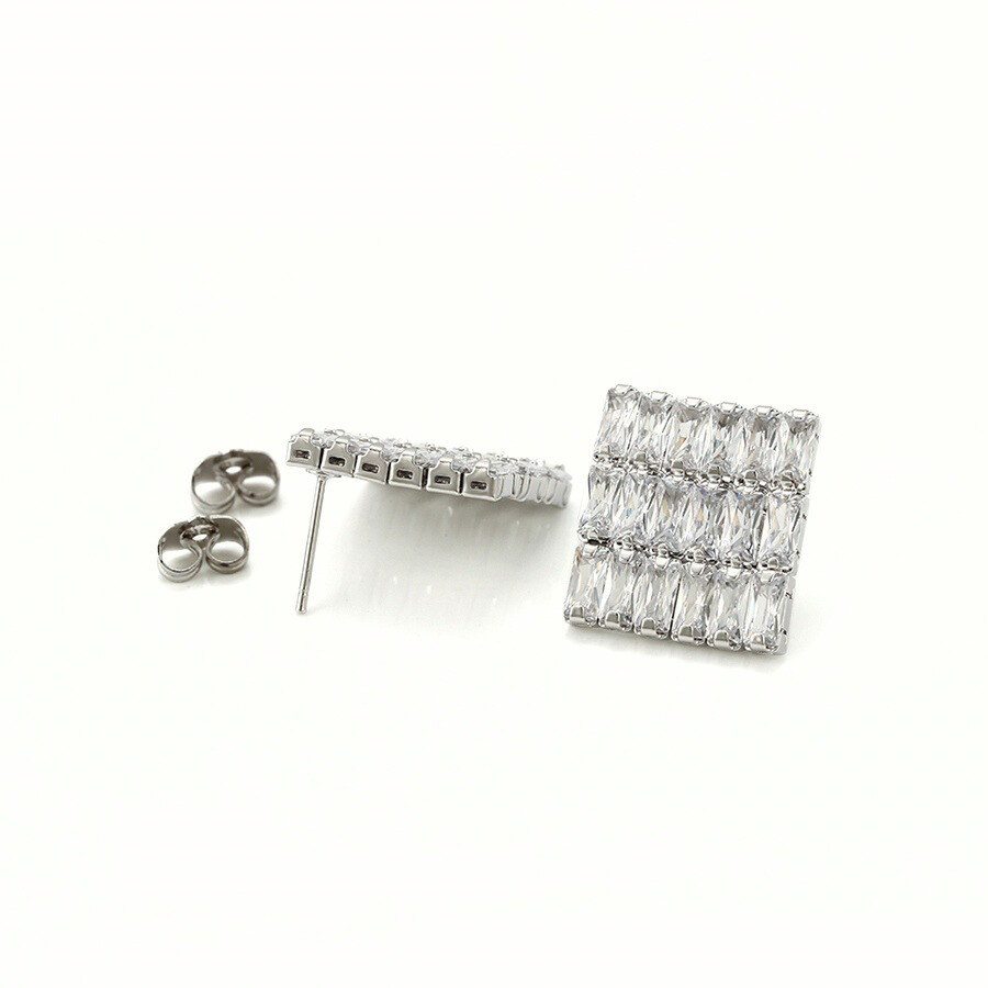 Imogen Earrings - Platinum Plated
