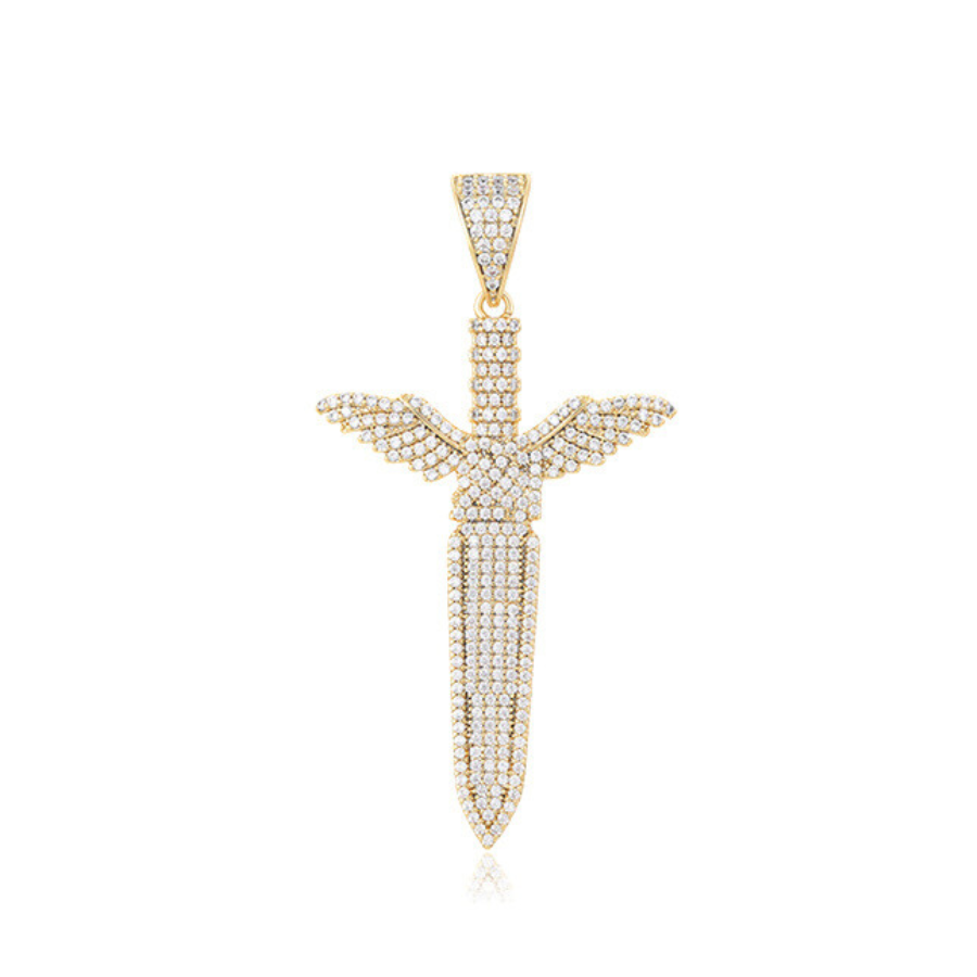 Sword 14 k chain and pendant