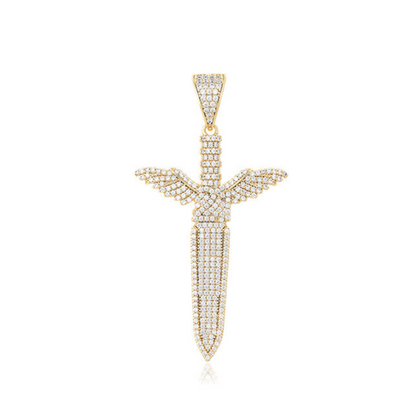 Sword 14 k chain and pendant