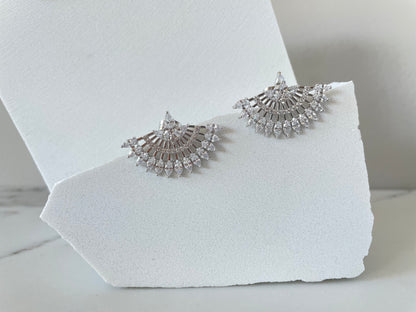 Paloma Flair earrings - Platinum plated