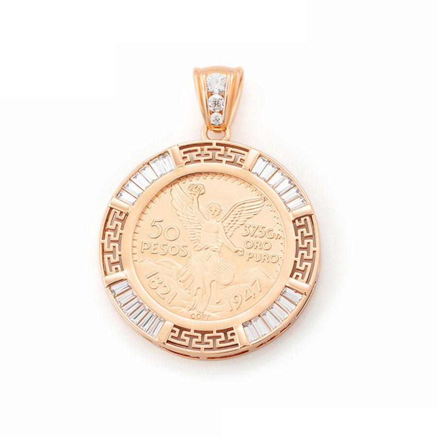 PRE LAUNCH Keona Medallion Necklace and Pendant - 18 k warm gold