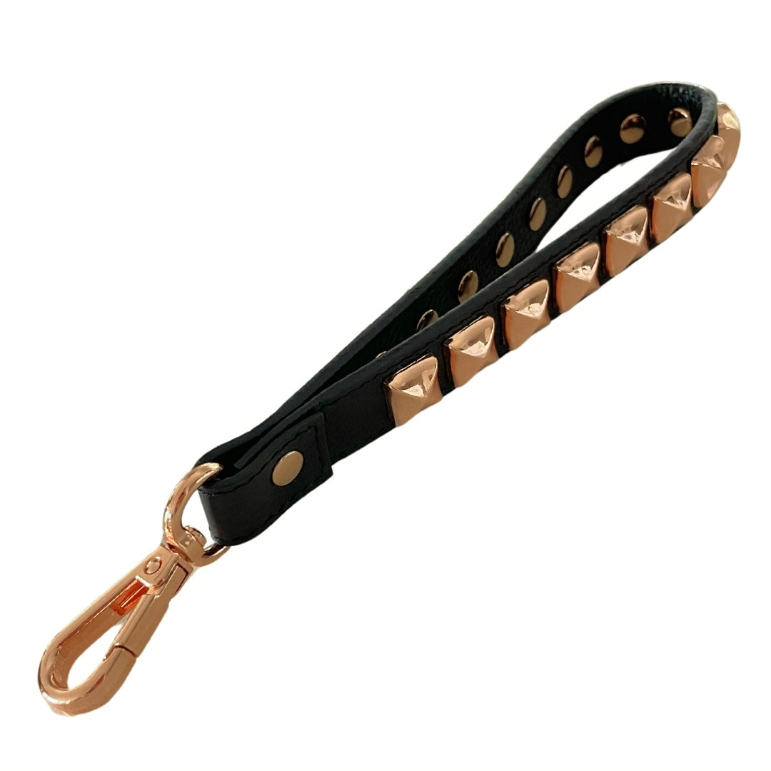 Warm Gold studded bag strap - Dalia hand strap