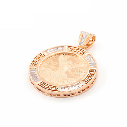 PRE LAUNCH Keona Medallion Necklace and Pendant - 18 k warm gold