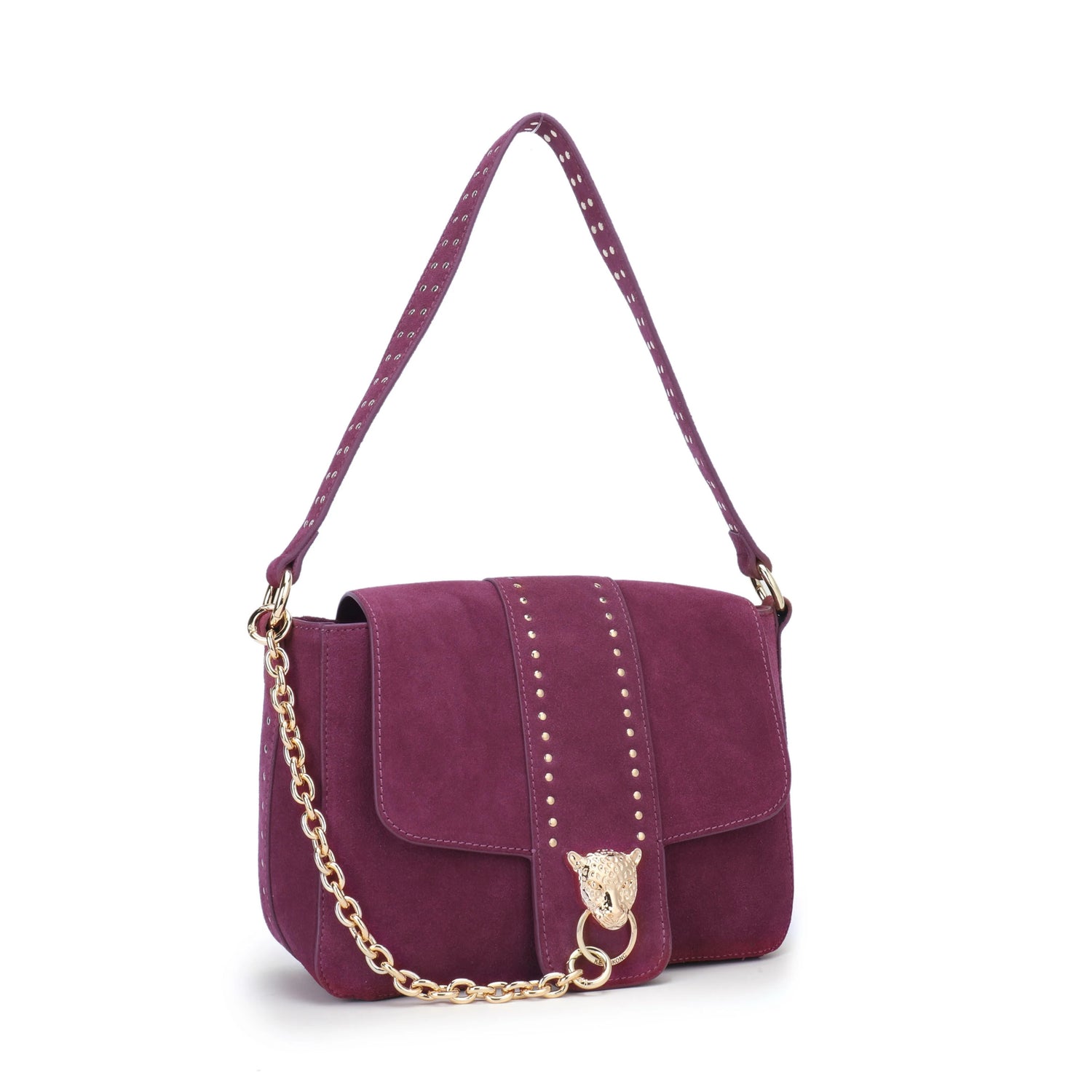 Sahana studded - Wild Berry Midi bag