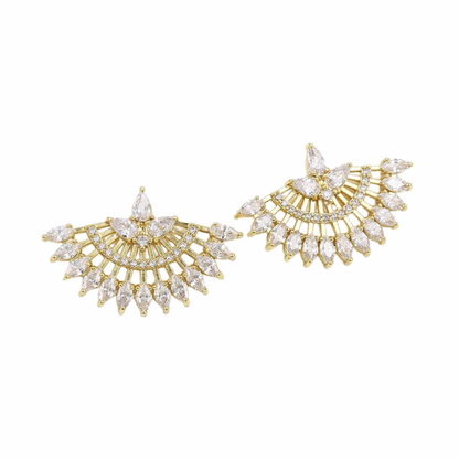 Paloma Flair earrings - 14 k gold plated