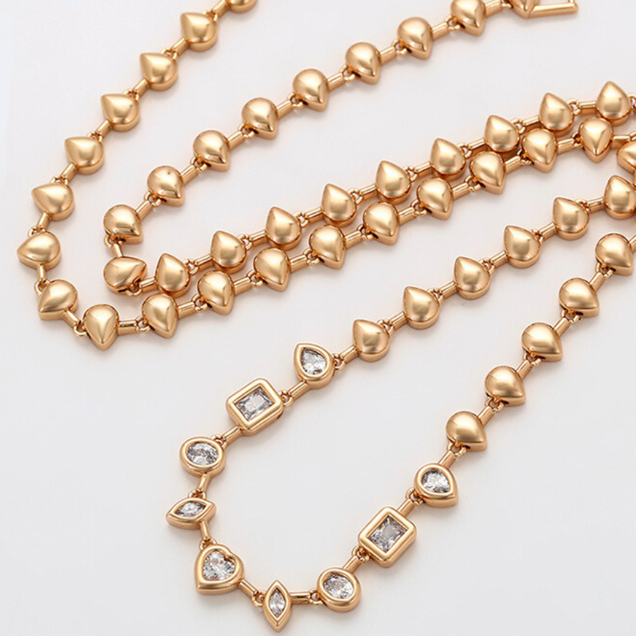 NEW Cilla Necklace - 18 k warm gold plated