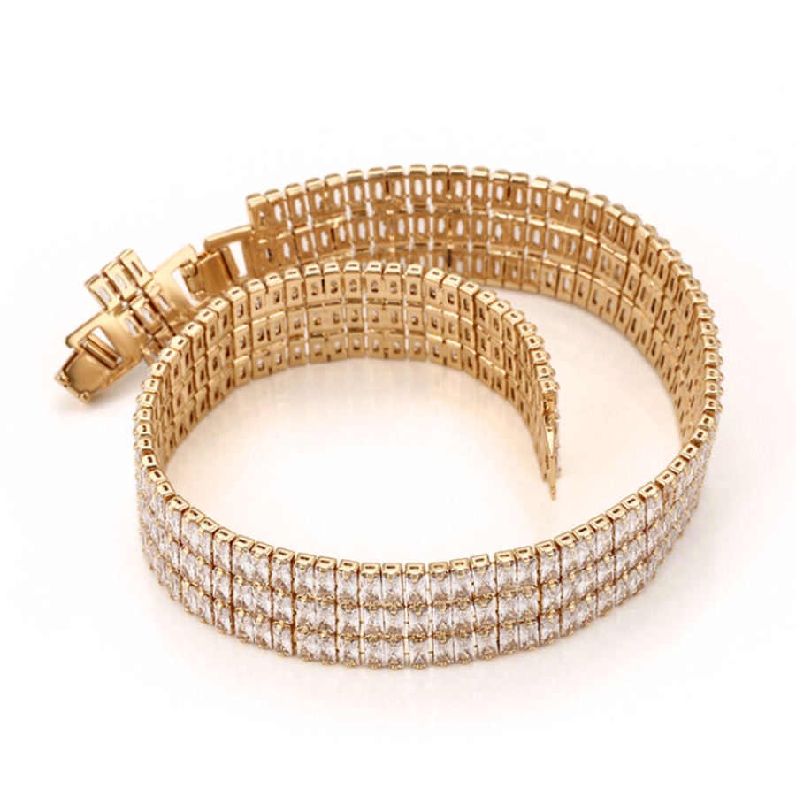 NEW Imogen Choker - Rhinestone 18 k gold plated