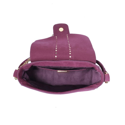 Sahana studded - Wild Berry Midi bag