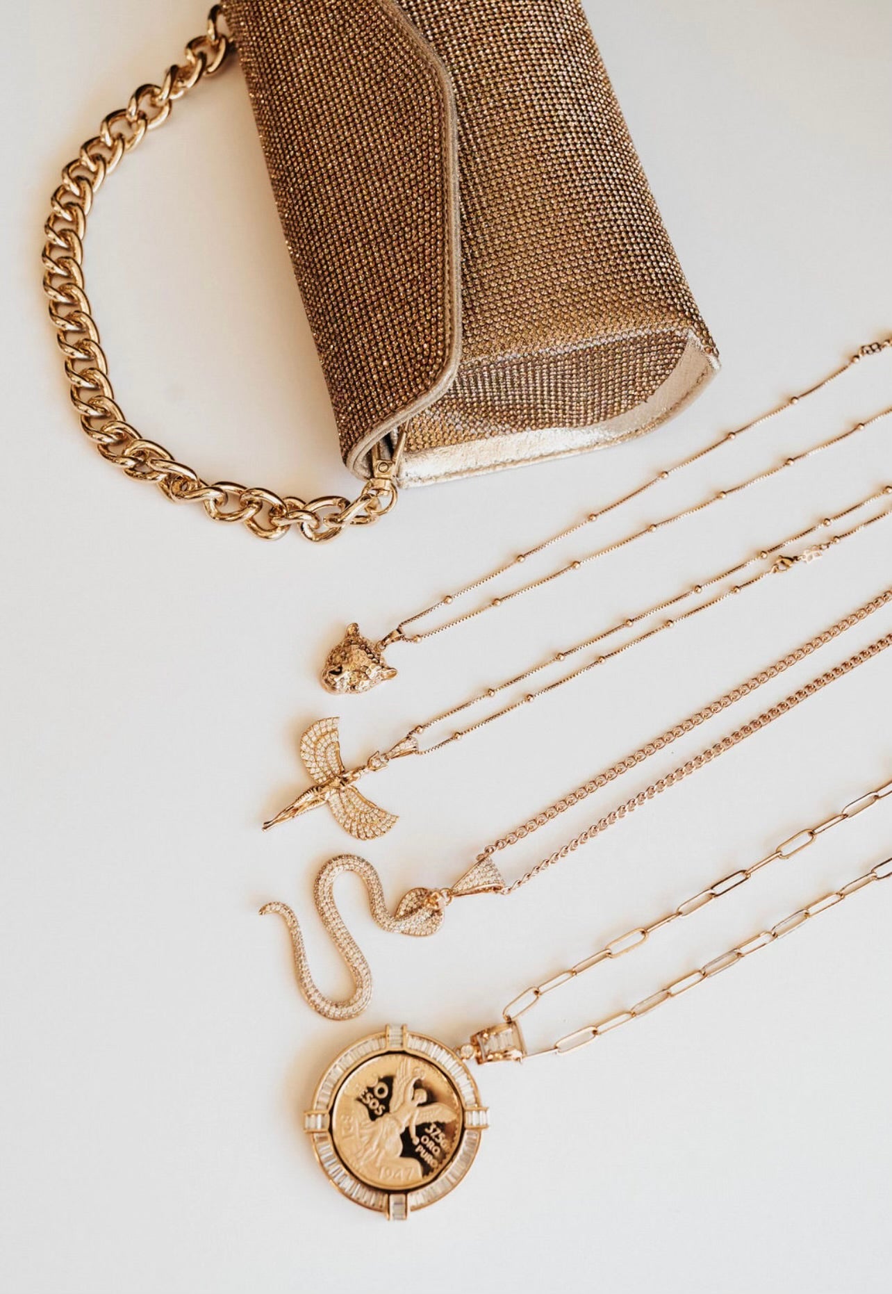 Sierra Pendant necklace - Platinum plating statement piece