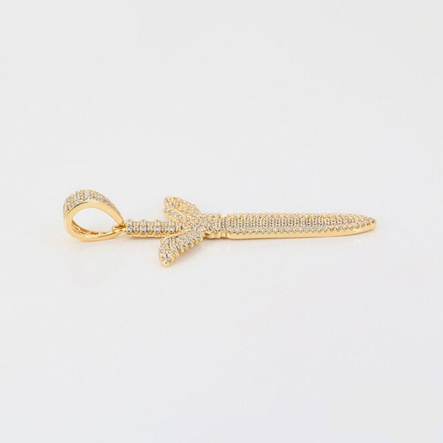 Sword 14 k chain and pendant