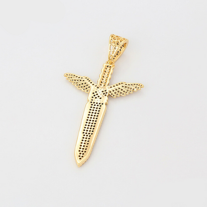 Sword 14 k chain and pendant