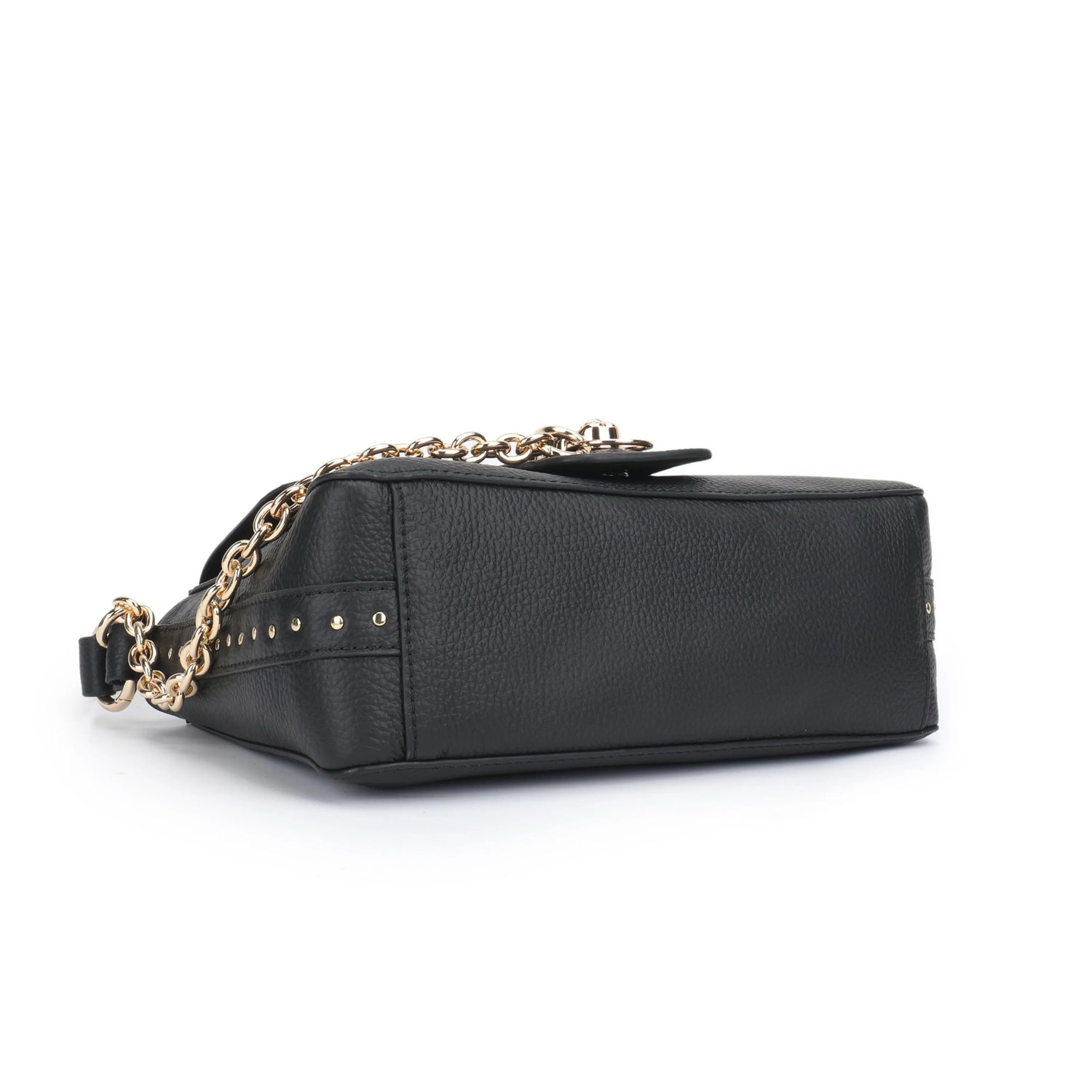 Sahana studded - Pebble Black Midi bag