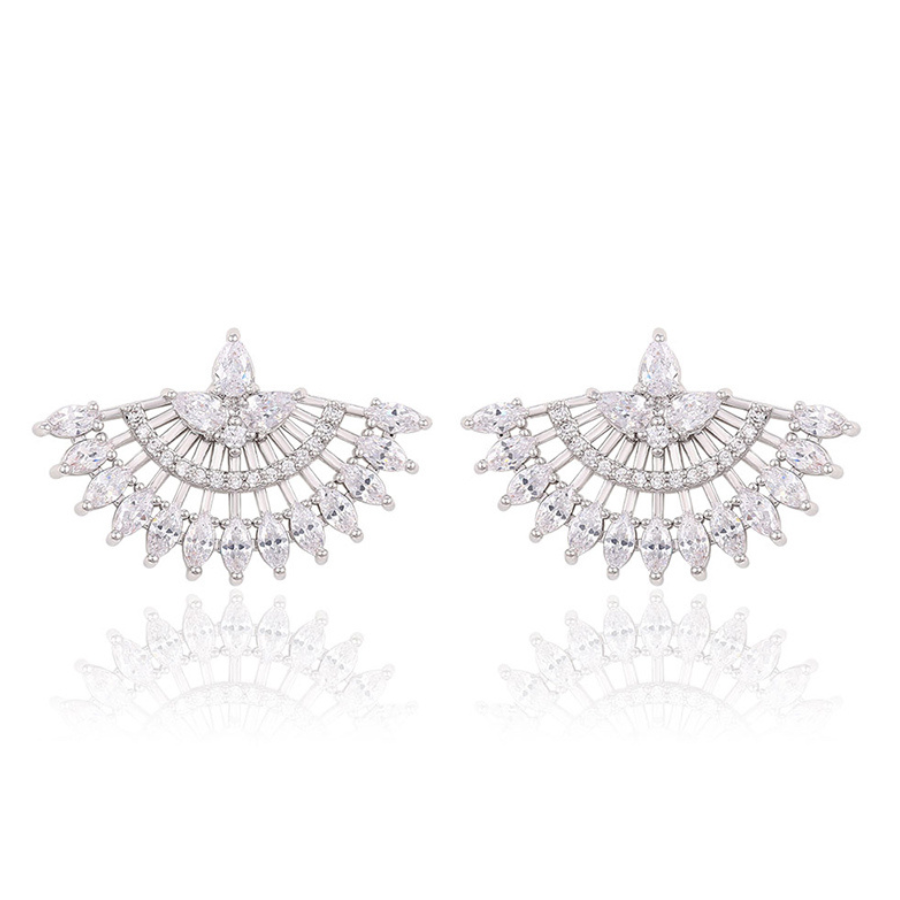 Paloma Flair earrings - Platinum plated