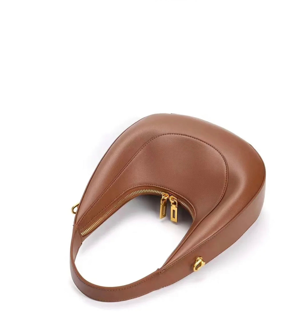 Fallon Shoulder Half moon Bag - Mocha