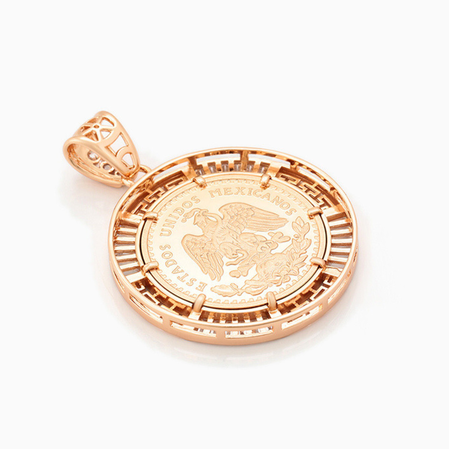 PRE LAUNCH Keona Medallion Necklace and Pendant - 18 k warm gold