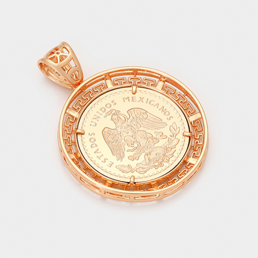 PRE LAUNCH Matina Medallion Necklace - 18 k warm gold plated