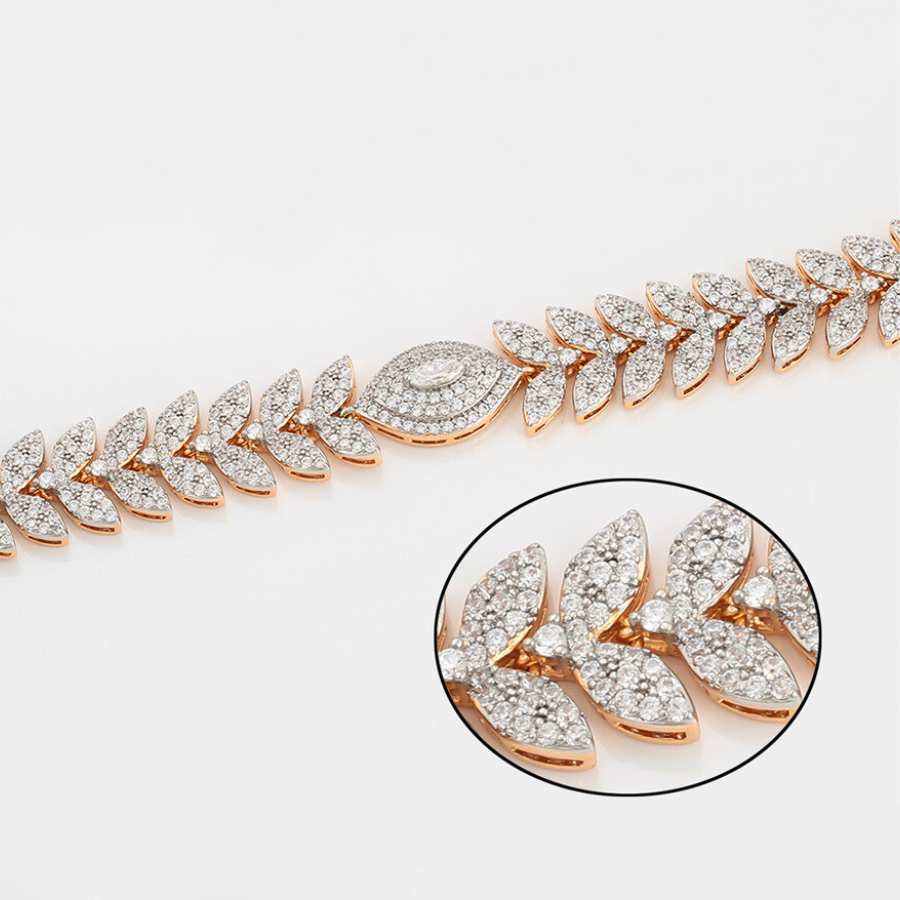 NEW Selina Lee bracelet  - 18k warm gold and Platinum Plated