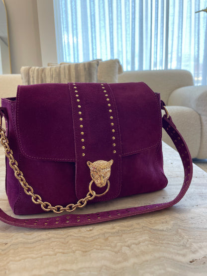 Sahana studded - Wild Berry Midi bag