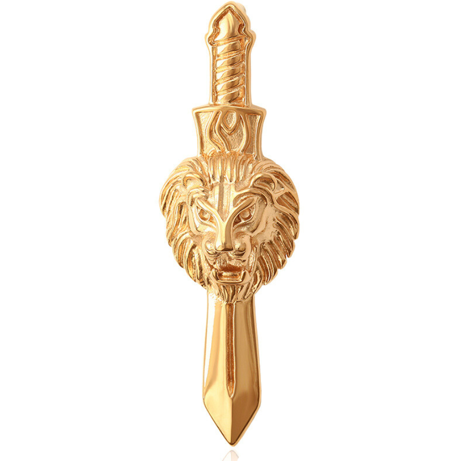 Lion Heart Sword - 18k gold plated