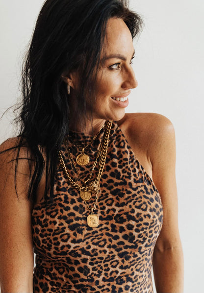 La vena Layered Necklace - 14 k Brushed gold plated - ON ORDER