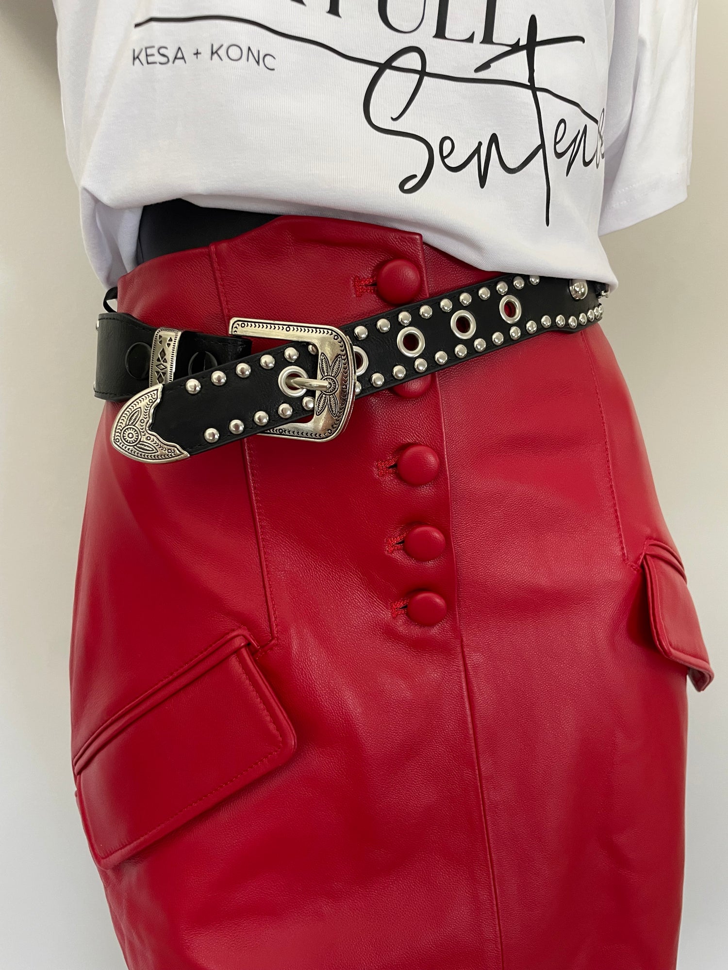 Saskia leather belt - IN STOCK
