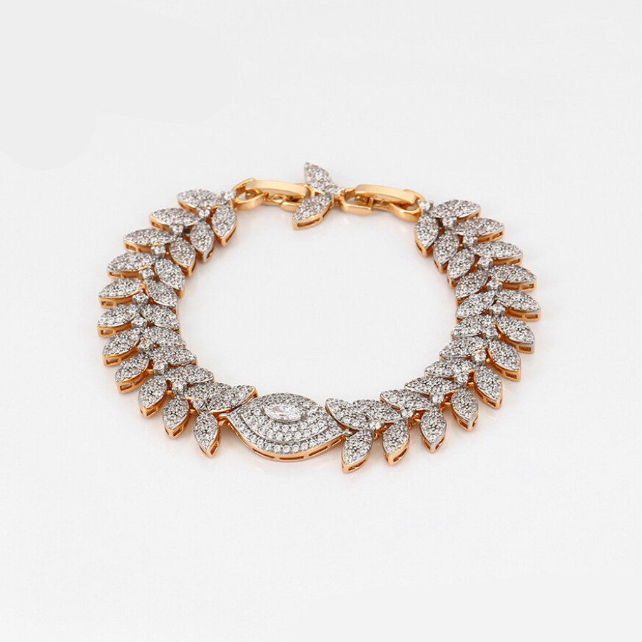 NEW Selina Lee bracelet  - 18k warm gold and Platinum Plated