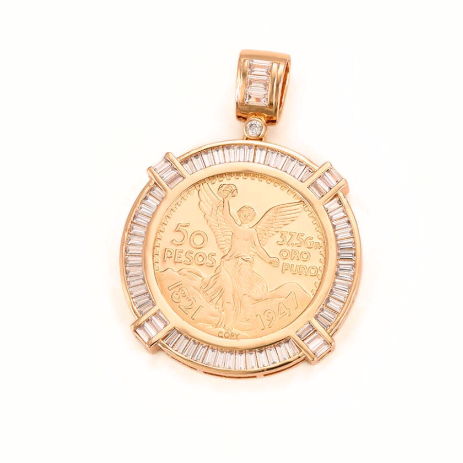 PRE LAUNCH Dahlia Medallion Necklace and Pendant - 18 k warm gold