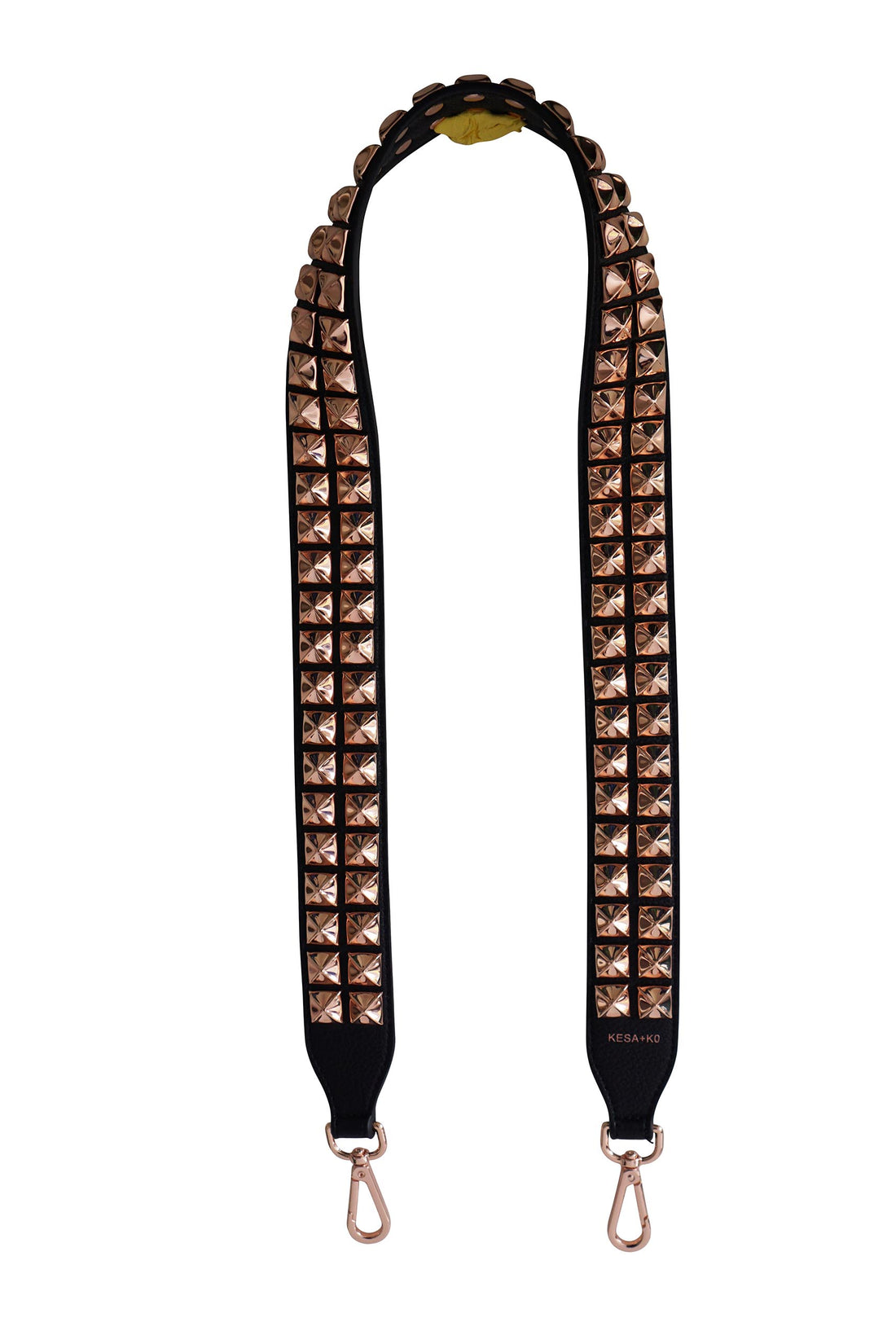 Rose Gold studded bag strap - Dalia Long length