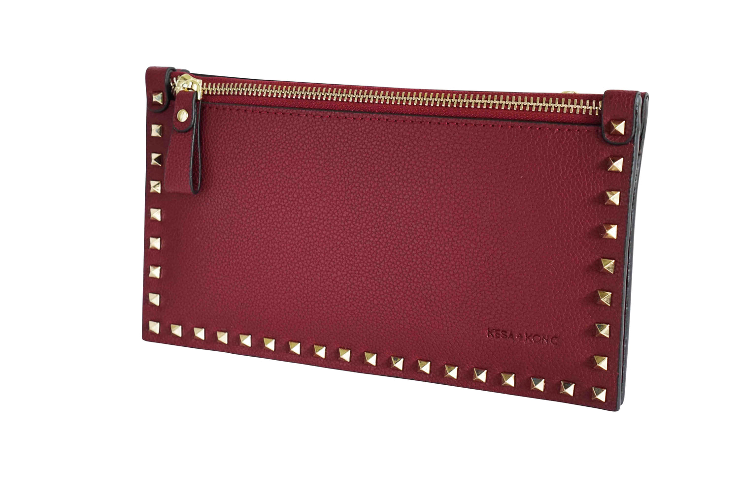 Studded Clutch Crossbody bag - Inka Wine Red