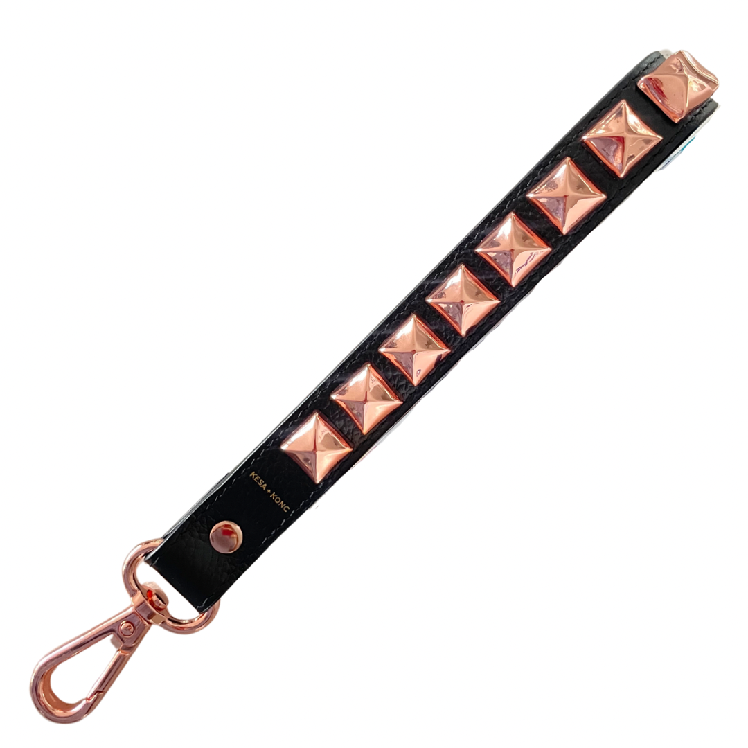 Bundle - Classic Black Clutch + Dalia Studded Hand strap