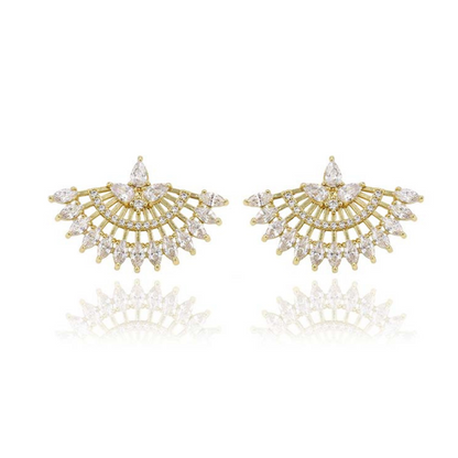 Paloma Flair earrings - 14 k gold plated